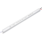 Sursa alimentare ultra slim 12V 48W IP20 pentru benzi LED, carcasa metalica alba, cabluri de iesire