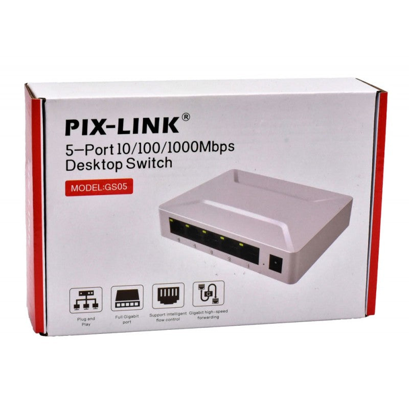 Cutie ambalaj switch gigabit desktop 5 porturi 10/100/1000Mbps
