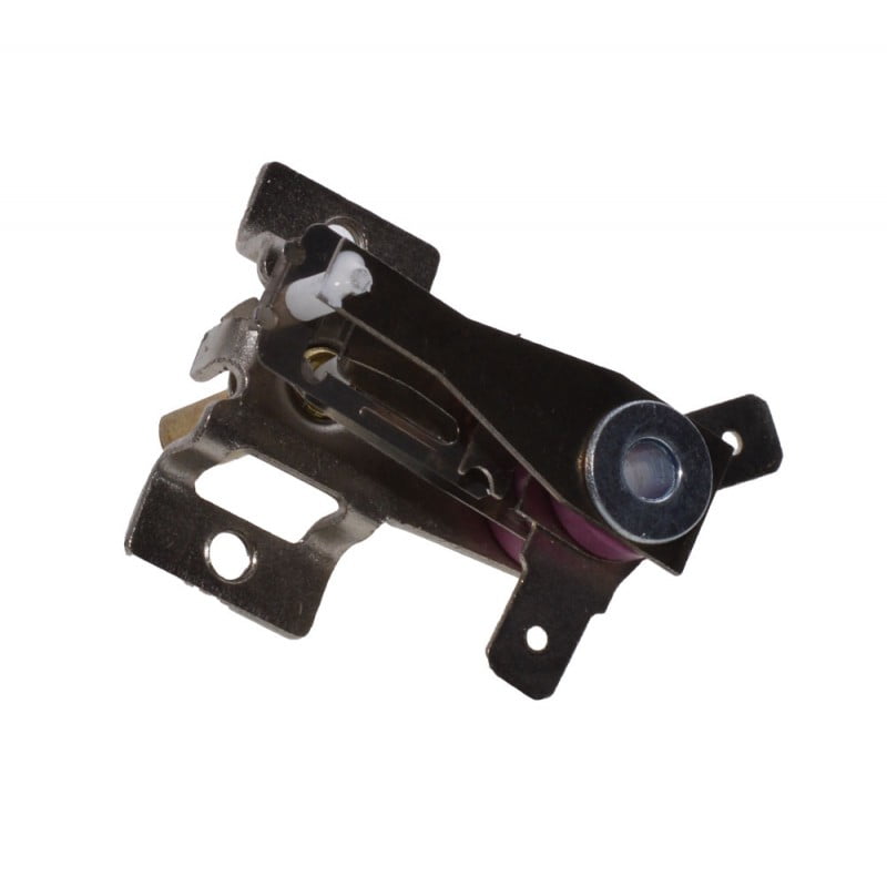 Termostat calorifer electric vedere spate, suport metalic cu orificii de montaj