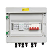 Tablou protectie fotovoltaic 2 string 1000V DC, IP65, cu descarcatoare supratensiune si intrerupator 32A