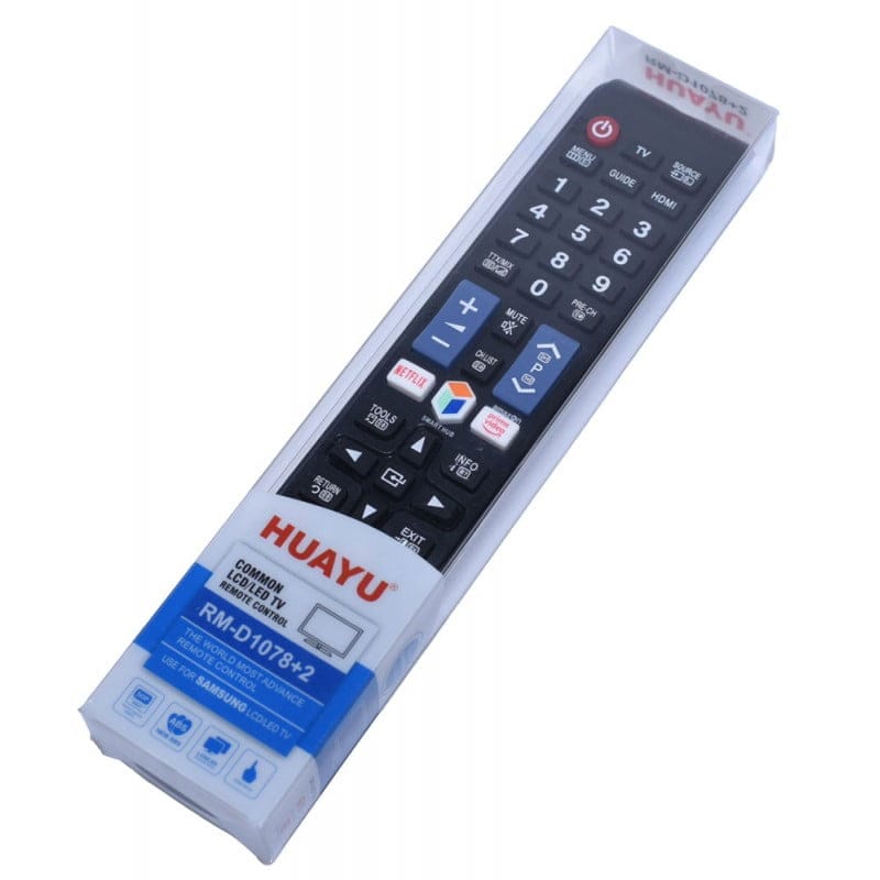 telecomanda universala pentru TV in ambalaj transparent, cu eticheta LCD/LED