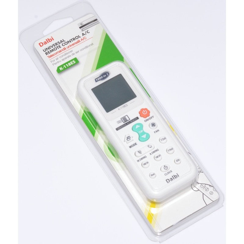 Telecomanda universala AC in ambalaj original, model compact cu butoane functionale