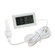 Termometru digital cu sonda externa, gama -50°C +70°C, display LCD, cablu senzor 1.5m, alb