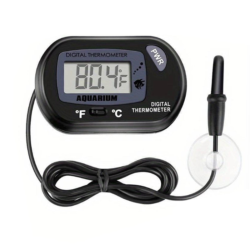 Termometru digital acvariu cu sonda si cablu 98.8 cm, afisaj LCD, interval masurare -50°C +70°C