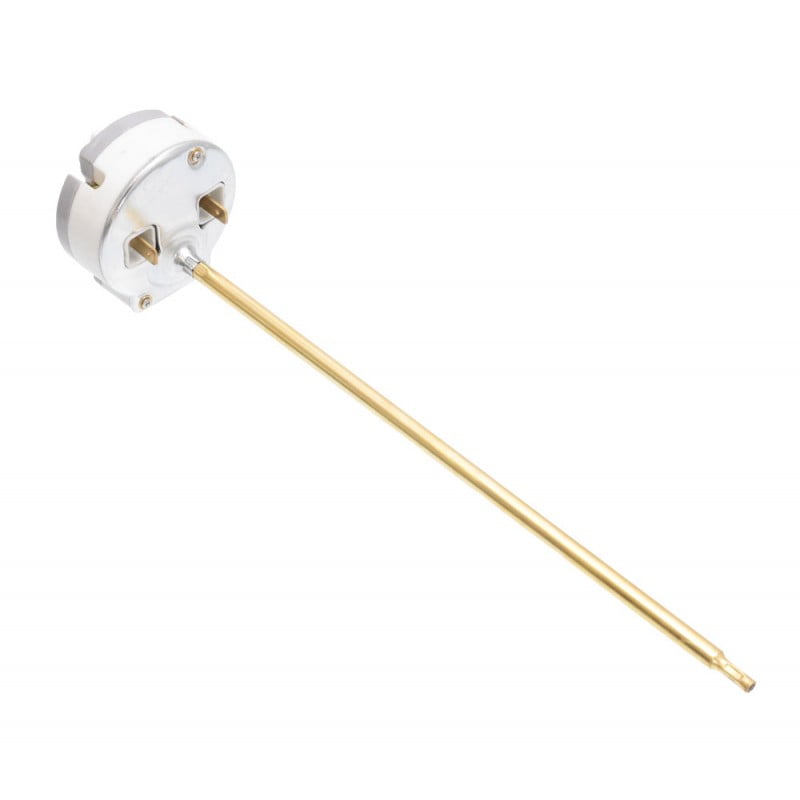 Termostat boiler cu tija scurta 225mm, reglaj 10-80°C, compatibil rezistente 1200W-3000W