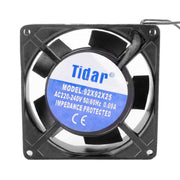 Ventilator axial metalic 92x92x25mm, 220V AC, 11W, cu pale din plastic si carcasa din aluminiu