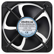 Ventilator metalic industrial 72W AC 220V cu rulmenti cu bile, 200x200x60 mm, grila metalica fata