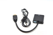 Adaptor convertor HDMI tata la VGA mama cu cablu audio jack 3.5mm inclus, plug-and-play, rezolutie 1920x1200