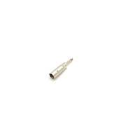 Adaptor Jack 6.3mm tata la XLR (Cannon) tata, carcasa metalica nichelata, compact, pentru audio profesional