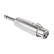 Adaptor jack 6.3mm mono tata la XLR mama, carcasa metalica, pentru audio profesional