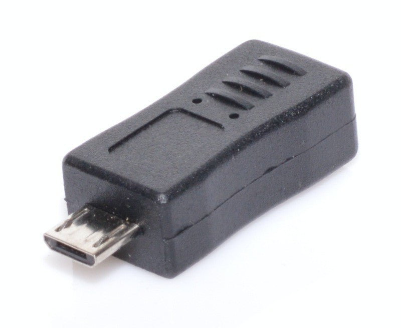 Adaptor Micro USB la Mini USB, unghi similar cu mufa Micro USB tata evidentiata