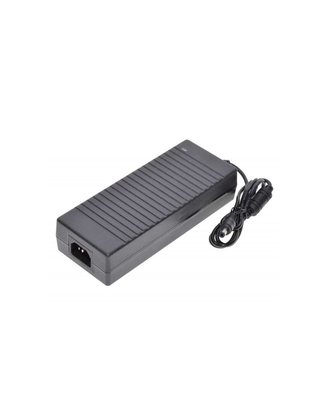 Alimentator 48V 3A vedere laterala cu mufa IEC si iesire DC