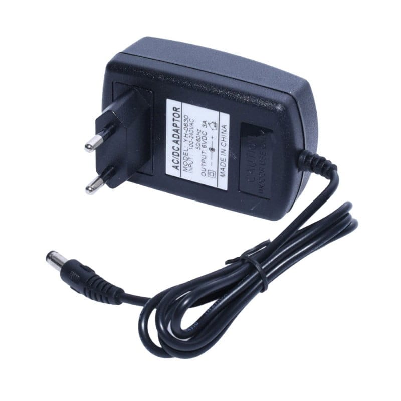 Alimentator stabilizat 6V 3A cu mufa DC 2.1mm si cablu 80cm, intrare 100-240V AC, iesire 6V DC