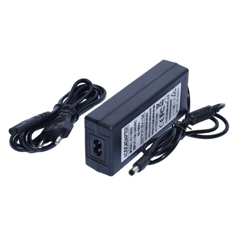 Alimentator stabilizat 9V 5A cu cablu de alimentare si mufa DC 2.1x5.5mm, intrare 100-240V