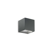 Aplica LED exterior cub antracit, montaj perete, lumina directionata jos, 3000K, IP44