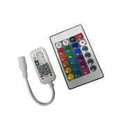 Controler RGB Wi-Fi cu telecomanda IR 24 taste pentru benzi LED 12V-24V, control prin aplicatie