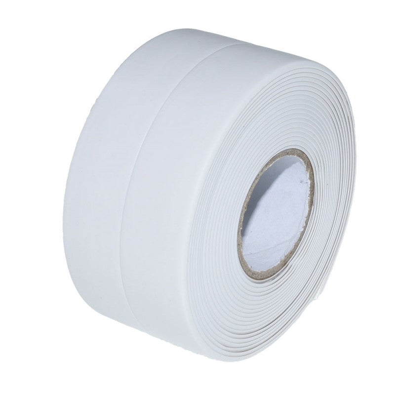 Rola banda etansare alba, aspect compact si uniform, material PVC flexibil