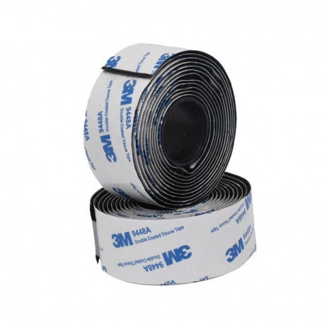 banda cu arici autoadeziva neagra, 2 role detasate, latime 30mm