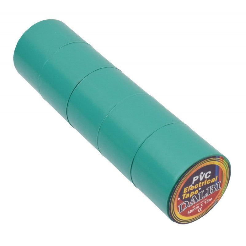 Set role banda izolatoare PVC verde 50mm x 15m, vedere laterala