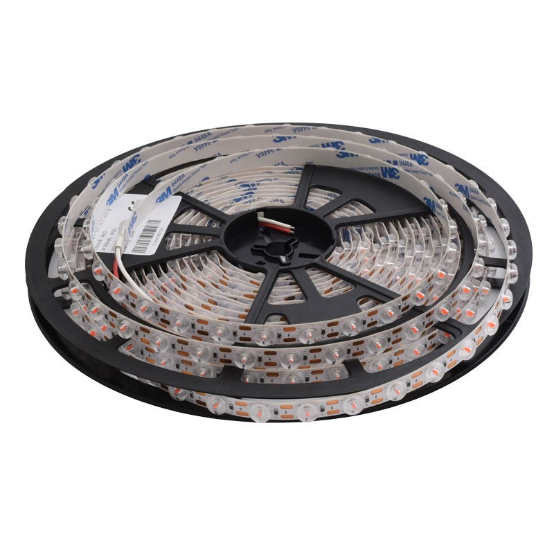 Banda LED cu lupa 2835, rola 10m vazuta de sus, adeziv 3M pe verso, 24V DC