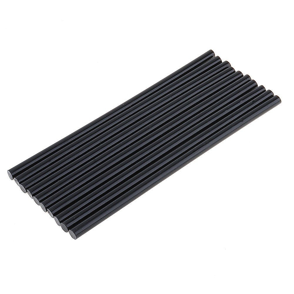 Bare de silicon negru 27cm, aranjate ordonat in strat uniform, vedere laterala