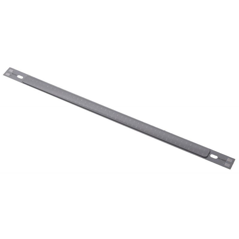 Bara LED COB albastra 200mm - vedere completa fata, profil subtire cu gauri de montaj