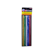 Set 5 bare silicon color cu sclipici, diametru 11mm, lungime 20cm, compatibile pistol de lipit standard