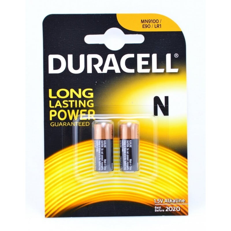 Baterii alcaline tip N LR1 1.5V, set 2 bucati, compatibile MN9100/E90, pentru dispozitive compacte