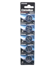 Baterie buton litiu CR2450 3V, set 5 bucati in blister, tip moneda pentru telecomenzi si cantare