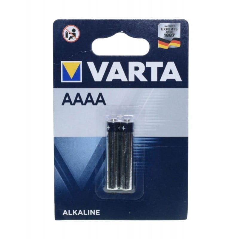 Baterii alcaline AAAA 1,5V set 2 bucati, format miniatura pentru dispozitive compacte, blister sigilat