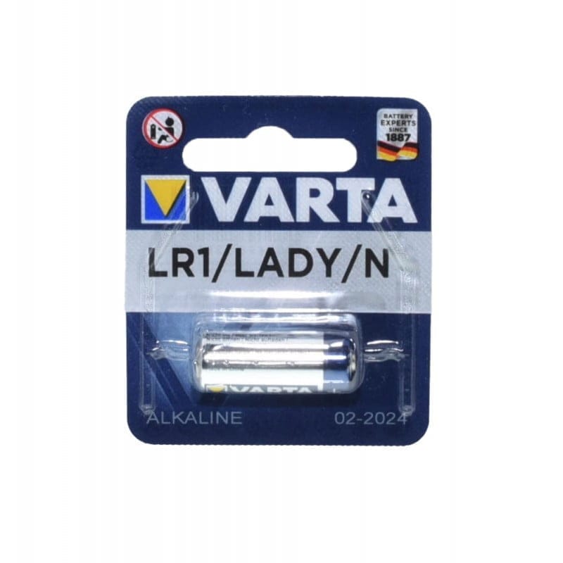 Baterie alcalina LR1 Lady N 1.5V, ambalaj blister frontal, compatibila telecomenzi si aparate medicale