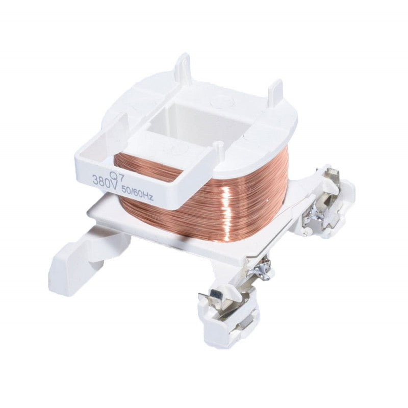 Bobina contactor LC1 vedere laterala, infasurare cupru industriala, 380V 50/60Hz
