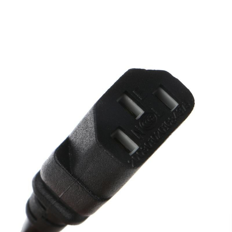 Cablu alimentare PC 3x0.75mm, 2.5m, conector IEC C13 femela negru pentru echipamente electronice 230V