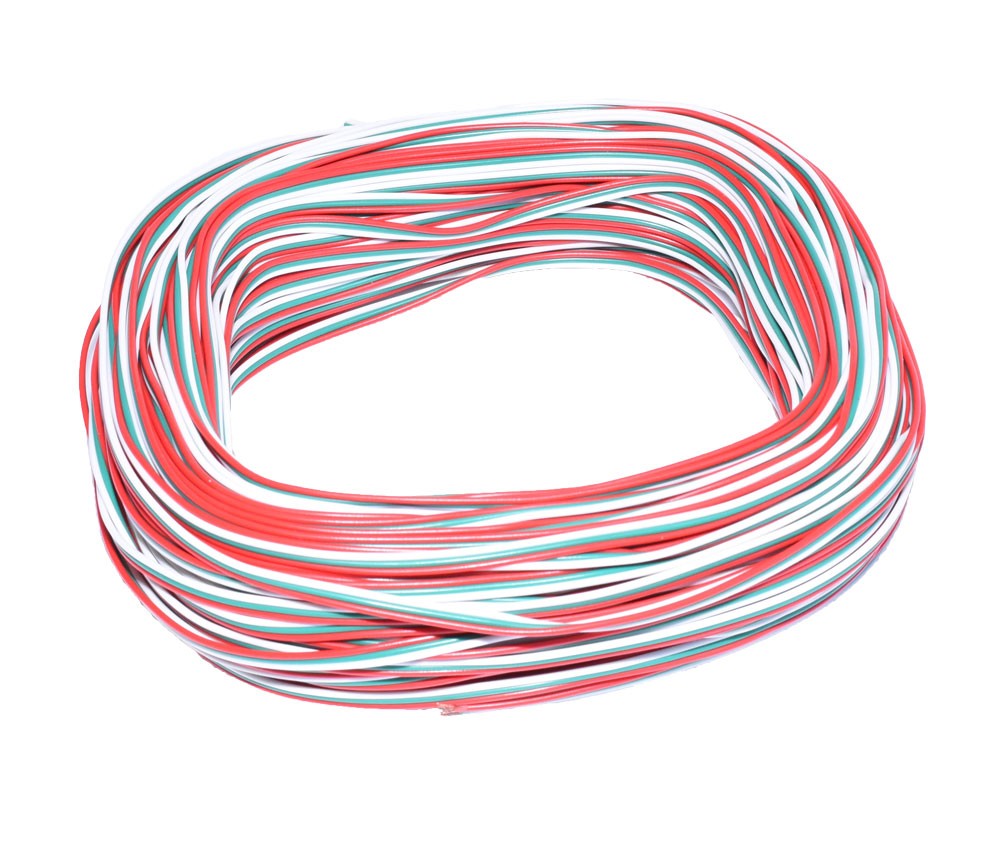 Cablu alimentare LED RGB rola 50m, izolatii tricolore distincte pentru identificare rapida