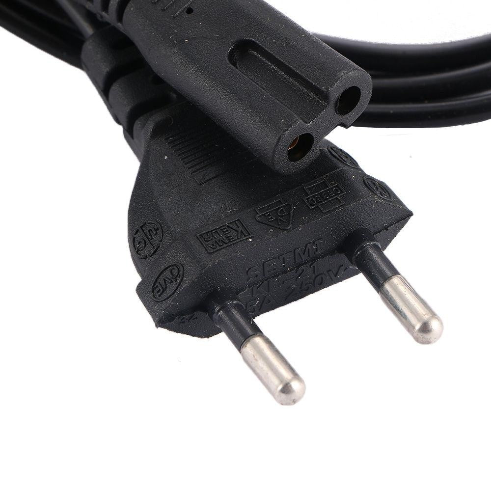 Stecker CEE 7/16 cu mufa IEC C7 detaliu, 250V, marca CE, cablu alimentare negru