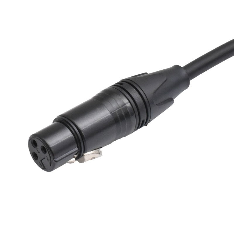 Conector XLR mama cu sistem de blocare, cablu audio profesional 6mm