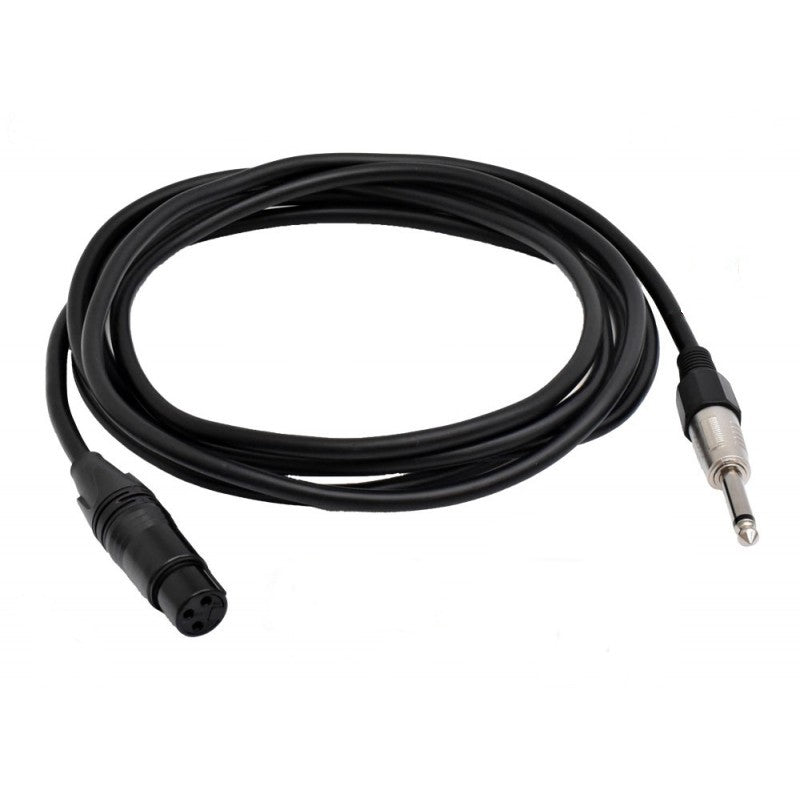Cablu audio XLR mama la Jack 6.3mm mono, lungime 3m, diametru 6mm, pentru microfon sau mixer