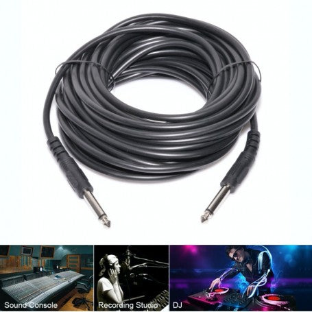 Cablu jack 6,3mm mono 5m compatibil cu consola de sunet, studio de inregistrare si DJ