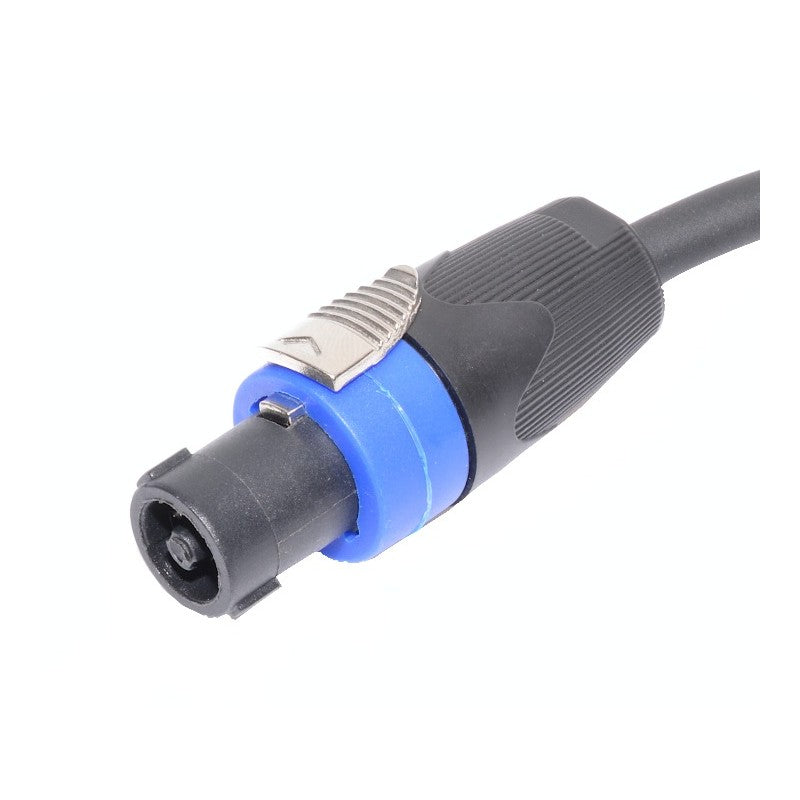 Conector speak-on 4 poli cu clema metalica de blocare, detaliu mufa tata robusta pentru boxe profesionale