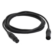 Cablu audio XLR tata-mama 3m, manta cauciuc 6mm, pini placati cu aur, pentru microfoane si mixere