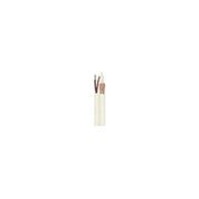 Cablu coaxial RG6U + 2x0.5mm rola 100m, impedanta 75 Ohm, ecranaj dublu, manta alba, pentru sisteme CCTV