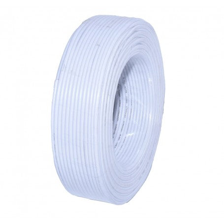 Rola cablu alarma 100m, manta alba PVC ignifug, profil lateral compact