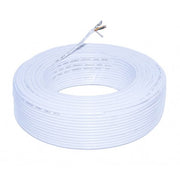Cablu alarma 8x0.22mm, rola 100m, manta PVC ignifuga, ecranat electromagnetic, alb