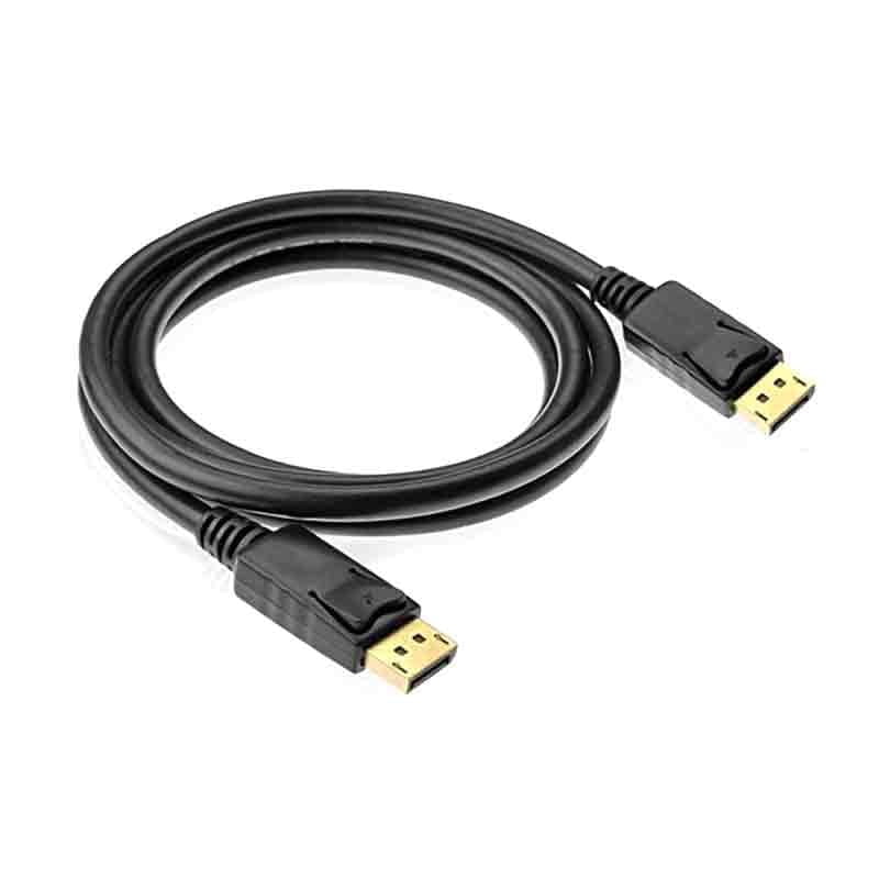 Cablu DisplayPort tata-tata 1,5m cu contacte aurite, compatibil Full HD 1920x1080, mecanism de blocare