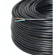 Cablu electric MYYM 2x1,5mm litat, manta PVC neagra, rola 100m, joasa tensiune
