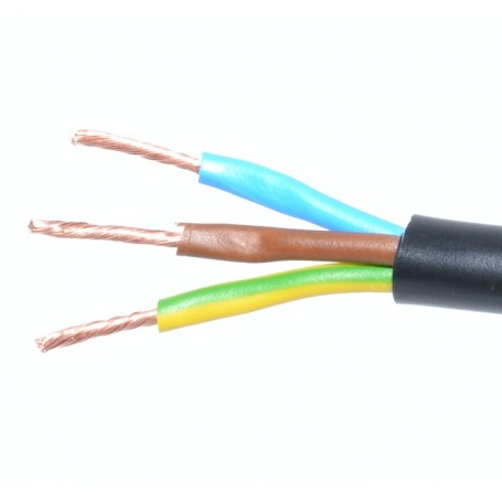 Cablu electric flexibil 3x2.5mm, conductoare cupru litat cu izolatie colorata maro, albastru, galben-verde