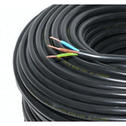 Cablu electric MYYM 3x2.5mm litat, manta PVC neagra, 3 conductoare cupru, rola 100m