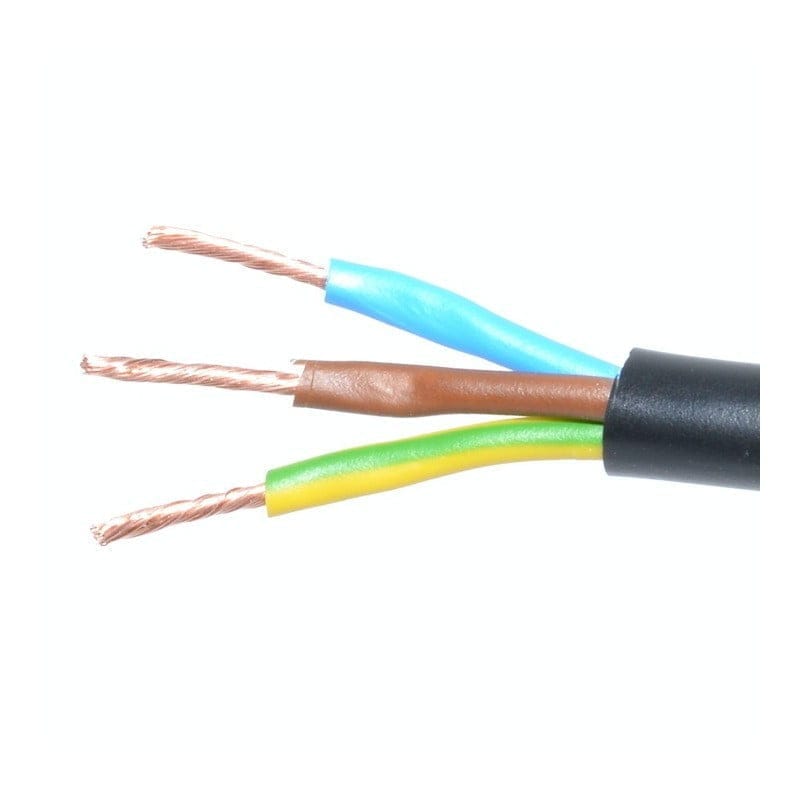 Cablu electric MYYM 3x1mm² litat, 3 conductoare cupru codificate cromatic, manta PVC neagra, joasa tensiune