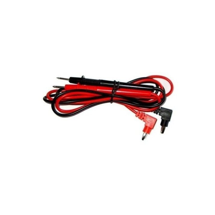 Cabluri tester pentru multimetre, desfasurate complet, cu conectori 90 grade si varfuri metalice ascutite