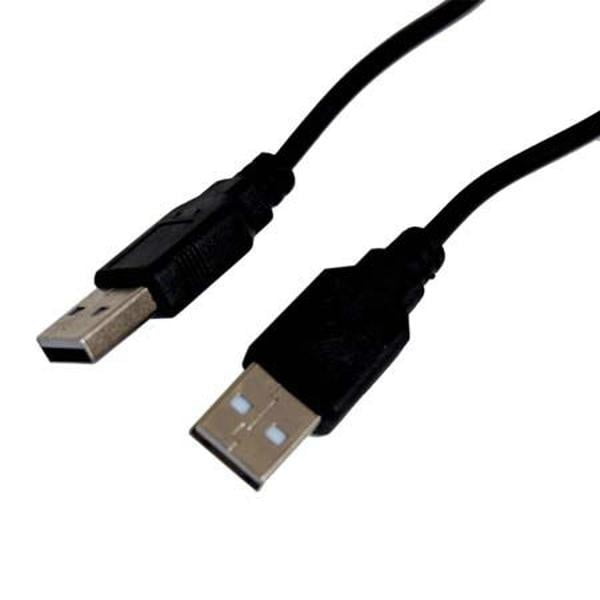 Cablu USB 3.0 tata-tata 3m, conectori tip A dubli, transfer date si alimentare, negru